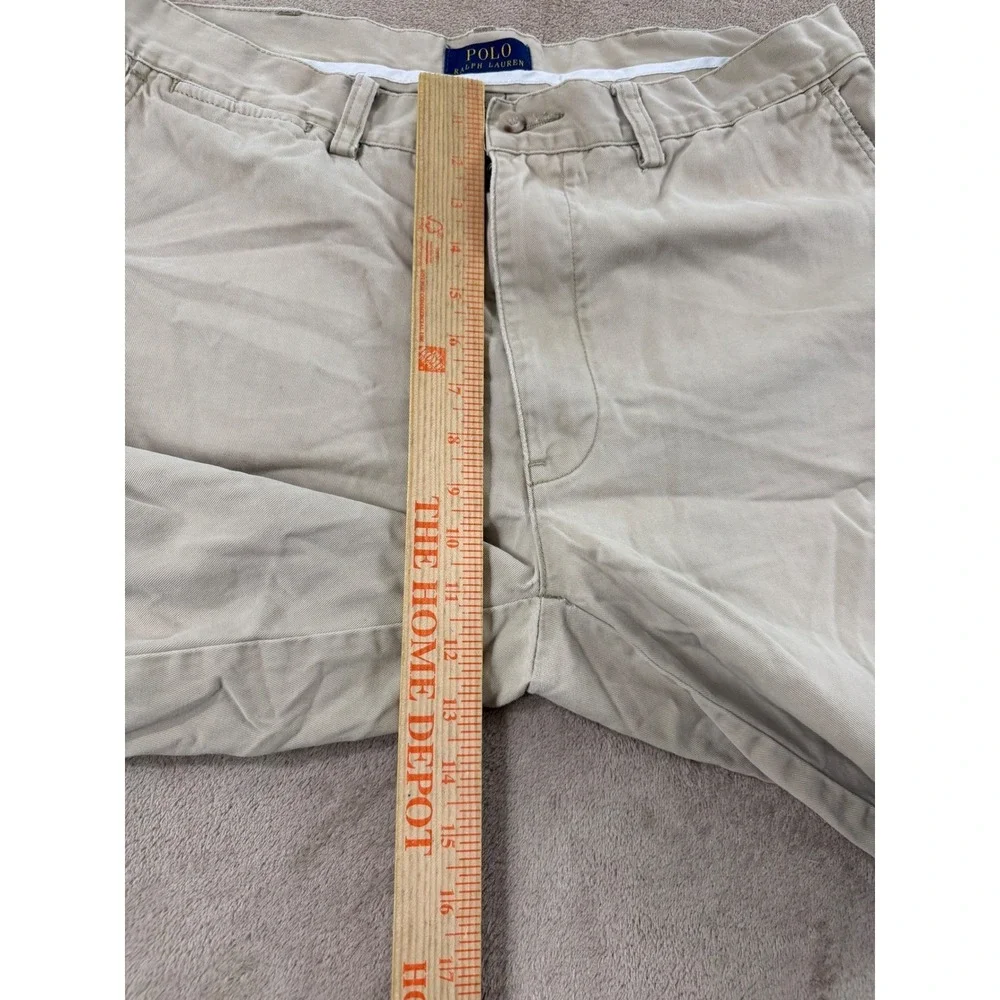 Polo Ralph Lauren cargo‎ shorts Men's Size 35 khaki 100% Cotton